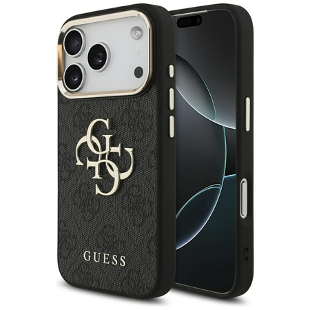 Guess 4G Big 4G Classic Logo - Case iPhone 17 Pro (Black / Gold)