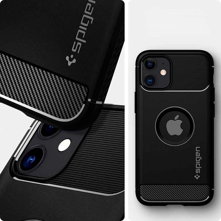 Spigen Rugged Armor - Coque pour iPhone 12 / iPhone 12 Pro (Noir)