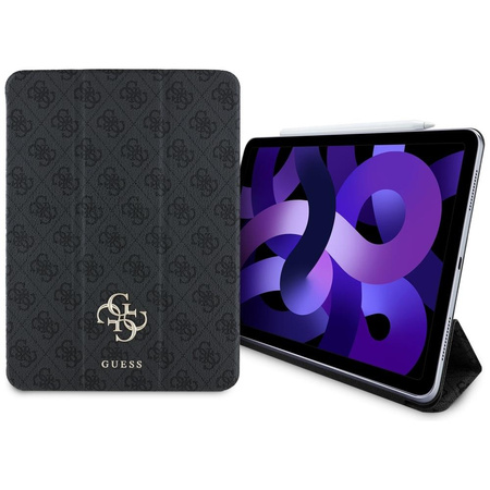Magnetické pouzdro Guess 4G Big Logo - iPad Air 11" M3 (2025) / iPad Air 11" M2 (2024) (černá)