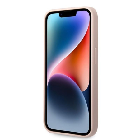 Karl Lagerfeld Liquid Silicone Karl & Choupette MagSafe - Hülle für iPhone 14 Pro Max (Pink)