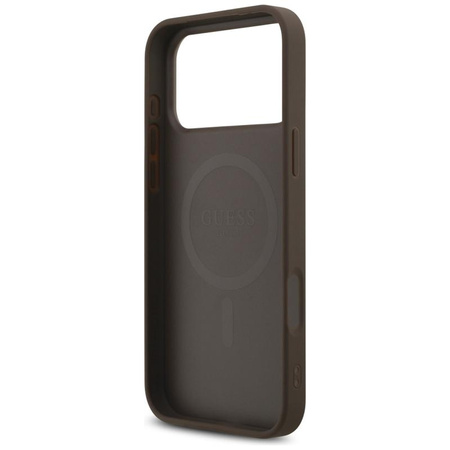 ETUI DO IPHONE 17 PRO MAX do MAGSAFE GUESS BRĄZOWE ORYGINALNE ELEGANCKIE