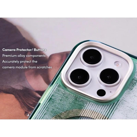 Moshi iGlaze MagSafe - Coque pour iPhone 16 Pro (Vert soleil)