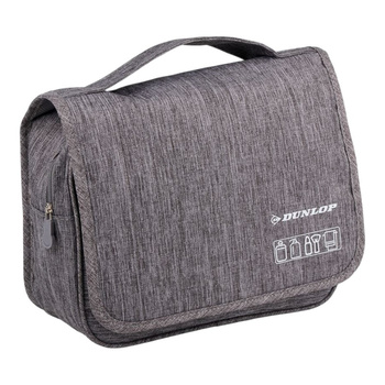 Dunlop – Travel Toiletry Bag with Hanging Hook 25x20x10 cm (Grey)