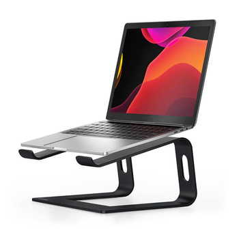 Crong AluBench - Ergonomic aluminum laptop stand (black)