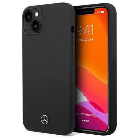 Mercedes Silicone Line MagSafe - Case for iPhone 14 Plus (Black)