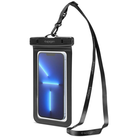 Spigen A601 Universal Waterproof Case - Tasche für Smartphones bis zu 6,9" (Schwarz)