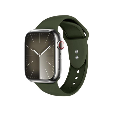 Crong Liquid - Cinturino per Apple Watch 38/40/41/42 mm (verde)