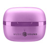 Cellularline Music Sound Flow - V5.3 TWS vezeték nélküli Bluetooth fejhallgató töltőtokkal (lila)
