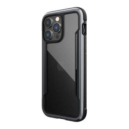 X-Doria Raptic Shield - hliníkové pouzdro pro iPhone 14 Pro Max (testováno při pádu z výšky 3 m) (černé)