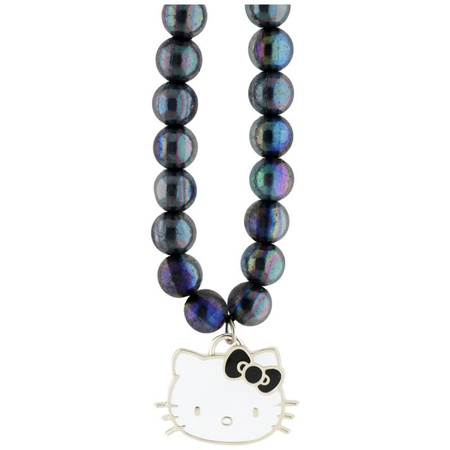 Hello Kitty Pearls Kitty Head - Zawieszka do telefonu (czarny)