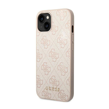 Guess 4G Metal Gold Logo - iPhone 14 Case (pink)