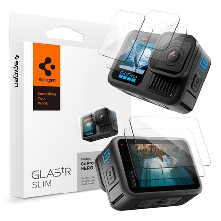 Spigen Glas.TR Slim 2-Set - gehärtetes Glas für GoPro Hero 13 (2 Sets)