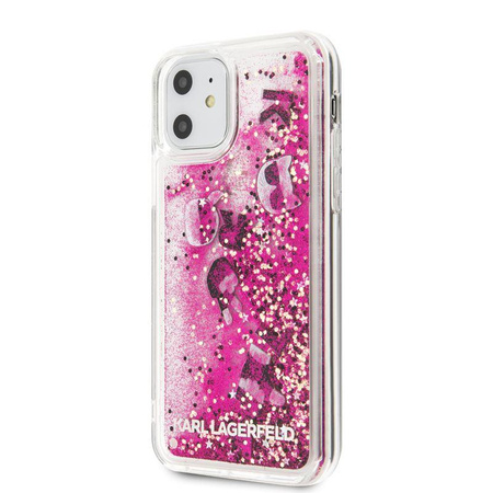 Karl Lagerfeld Glitter Liquid Floatting Charms - iPhone 11 tok (rózsaszín Floatting Charms)