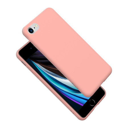 Crong Color Cover - pouzdro pro iPhone SE (2022/2020) / 8 / 7 (pískově růžové)