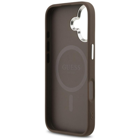 Guess 4G Triangle Logo MagSafe - Case iPhone 17 (brown)