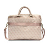 Guess 4G Sacoche pour ordinateur à rayures imprimées - Sacoche pour ordinateur portable 16" (rose)