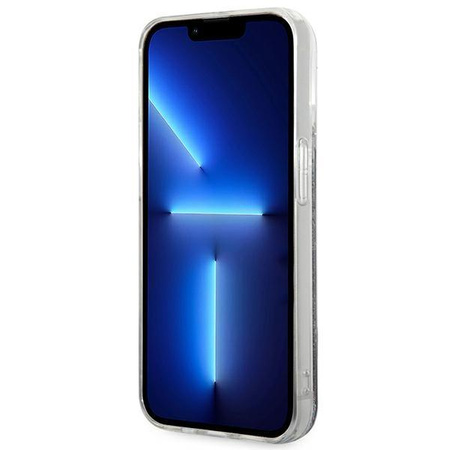 Karl Lagerfeld Monogram Liquid Glitter - iPhone 14 Pro Tasche (schwarz)