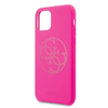 Guess Slilicon 4G Tone on Tone Logo - iPhone 11 Pro Max tok (Fukszia)