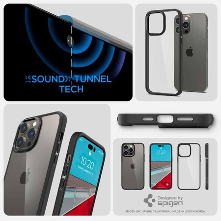 Spigen Ultra Hybrid -  Etui do iPhone 14 Pro (Czarny)