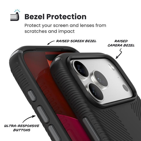 ETUI MAGSAFE PANCERNE DO IPHONE 17 PRO MAX Speck CZARNE WYTRZYMAŁE CASE