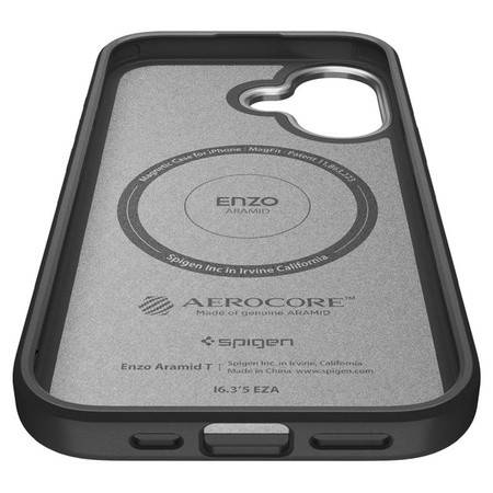 ETUI DO IPHONE 17 do MAGSAFE SPIGEN ENZO ORYGINALNE CZARNE ELEGANCKIE