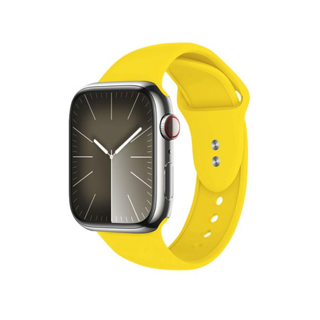 Crong Liquid - Pasek do Apple Watch 44/45/46/49 mm (żółty)