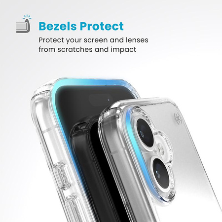 Speck Presidio Perfect-Clear - Étui pour iPhone 16 (transparent)
