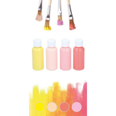 Artico - Set of pastel acrylic paints in 80 ml tubes 4 colors (Set 1)