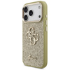 Guess Fixed Glitter Big 4G Metal Frame - Hülle iPhone 17 Pro (gold)