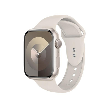 Crong Liquid - Řemínek pro Apple Watch 38/40/41/42 mm (kamenná béžová)