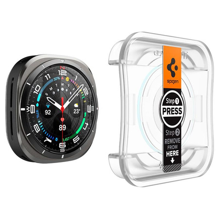 Spigen GLAS.TR EZ FIT 2-Pack - Szkło hartowane do Samsung Galaxy Watch Ultra 47 mm (2025/2024) (2 szt)