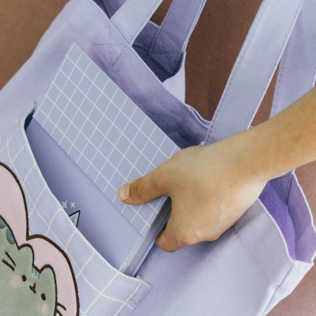 Pusheen - Sac à bandoulière en coton de la collection Moments (37 x 41 cm)