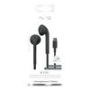 PURO ICON Stereo-Ohrhörer - USB-C Flachkabel-Kopfhörer mit Mikrofon und Fernbedienung (Schwarz)