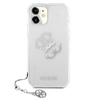 Guess 4G Big Logo Charm - iPhone 11 Hülle (silberne Charmes)
