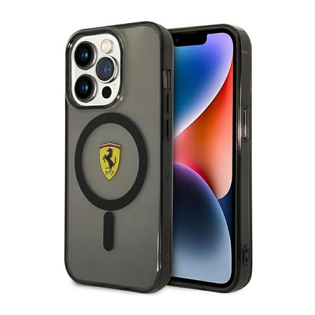 Ferrari Translucent MagSafe - iPhone 14 Pro Case (Black)