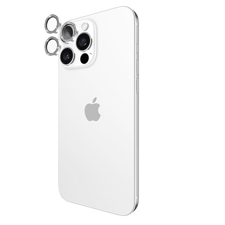 Case-Mate Aluminum Ring Lens Protector - Verre de protection pour l'objectif de l'appareil photo de l'iPhone 16 Pro / iPhone 16 Pro Max (Twinkle)