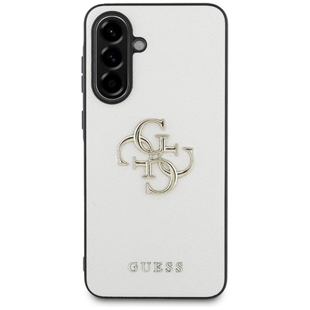 Guess Grained Big 4G Logo Small Classic Logo - Case for Samsung Galaxy A56 5G (beige)