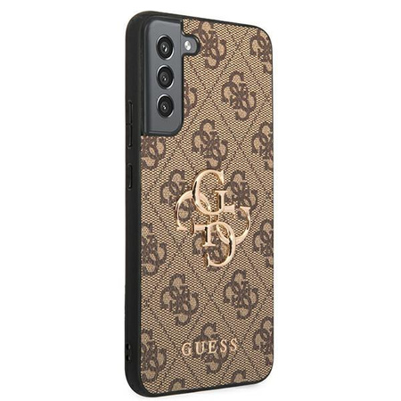 Guess 4G Big Metal Logo - Etui Samsung Galaxy S22+ (brązowy)