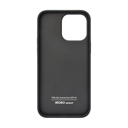 Audi Genuine Leather - Coque pour iPhone 14 Pro Max (Noir)