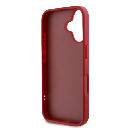 Karl Lagerfeld Quilted Signature - pouzdro pro iPhone 16 (červené)