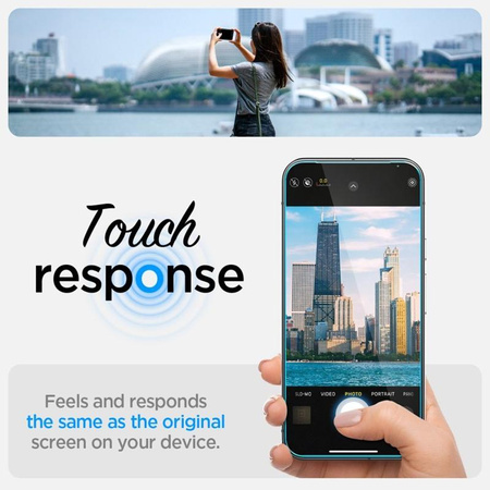 Spigen GLAS.TR EZ FIT Privacy 2-Pack - Verre trempé avec filtre de confidentialité pour Google Pixel 9 / 9 Pro 2 pcs