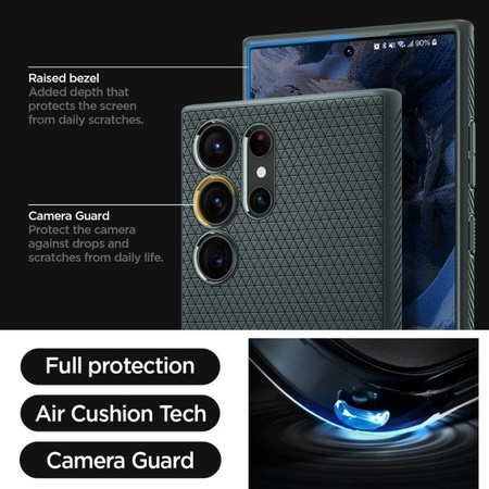 Spigen Liquid Air - Gehäuse für Samsung Galaxy S23 Ultra (Abyss Grün)