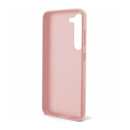 Guess Glitter Flakes Metal Logo Case - Samsung Galaxy S23 Case (pink)