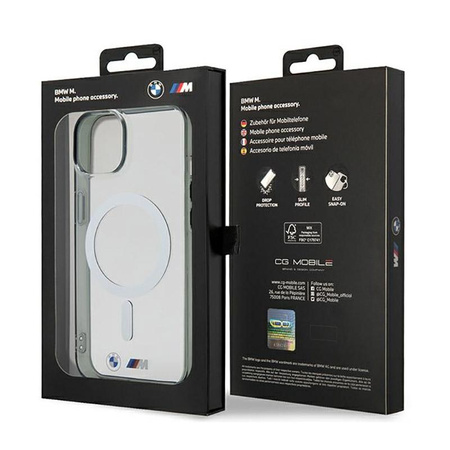 BMW Silver Ring MagSafe - iPhone 14 Case (Transparent)