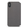 Moshi Overture - Etui iPhone Xs Max z kieszenią na karty + stand up (Herringbone Gray)