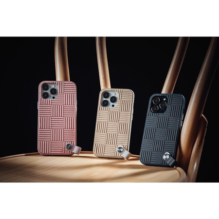 Moshi Altra - Etui z odpinaną smyczką iPhone 13 Pro Max (antybakteryjne NanoShield™) (Sahara Beige)