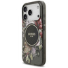 Guess IML Flowers Electro Pearl Strap MagSafe - Hülle iPhone 17 Pro (schwarz)