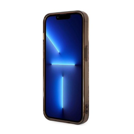 Guess Porcelain Collection - pouzdro pro iPhone 14 Pro (okrové)