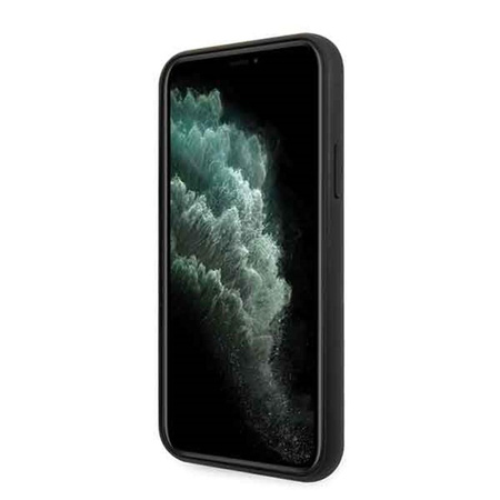 Guess Marble Glass Gold Glitter - iPhone 11 Pro Case (black)