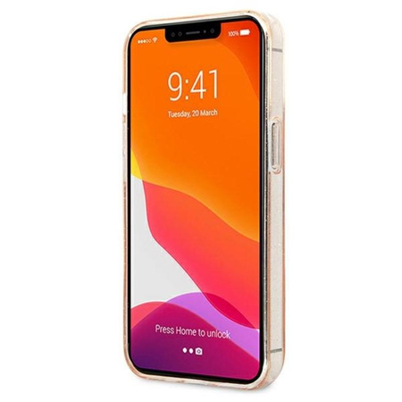 Karl Lagerfeld Karl's Head Glitter - Coque iPhone 13 Pro Max (Or)